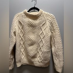 Cable Knit Sweater real wool